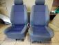 Preview: Seat Ibiza 6K Bj:2001 Sitze Komplett Stoff Grau und Blau Sitze