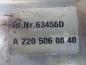 Preview: Mercedes Benz S-Klasse W220 Halter mit Auspuff Standheizung A2205060840