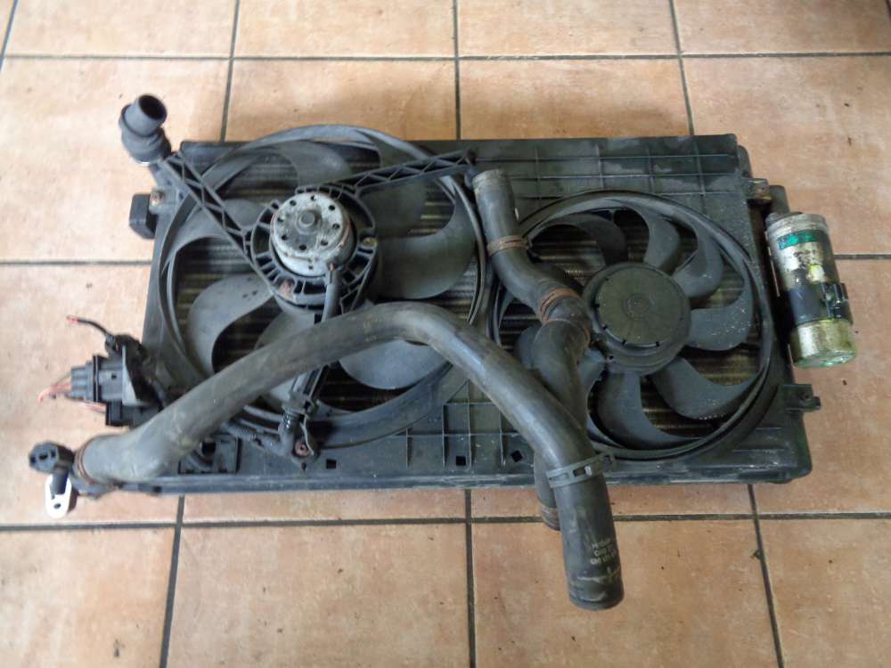 VW Golf 4 K?hlerl?fter Doppell?fter Wasserk?hler Klimakondensator 1J0121207H 1J0820411D