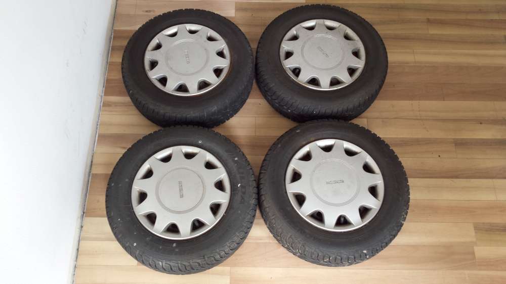 Komplettr?der Winterreifen Mazda 323 BG 175/70 R13 82T Fulda ET45 mit Radkappen