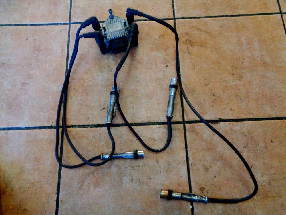 VW Polo 6N2 1,0L Bj:2000 Zündspule Zündverteiler mit Zündkabel kabel 06A035261A