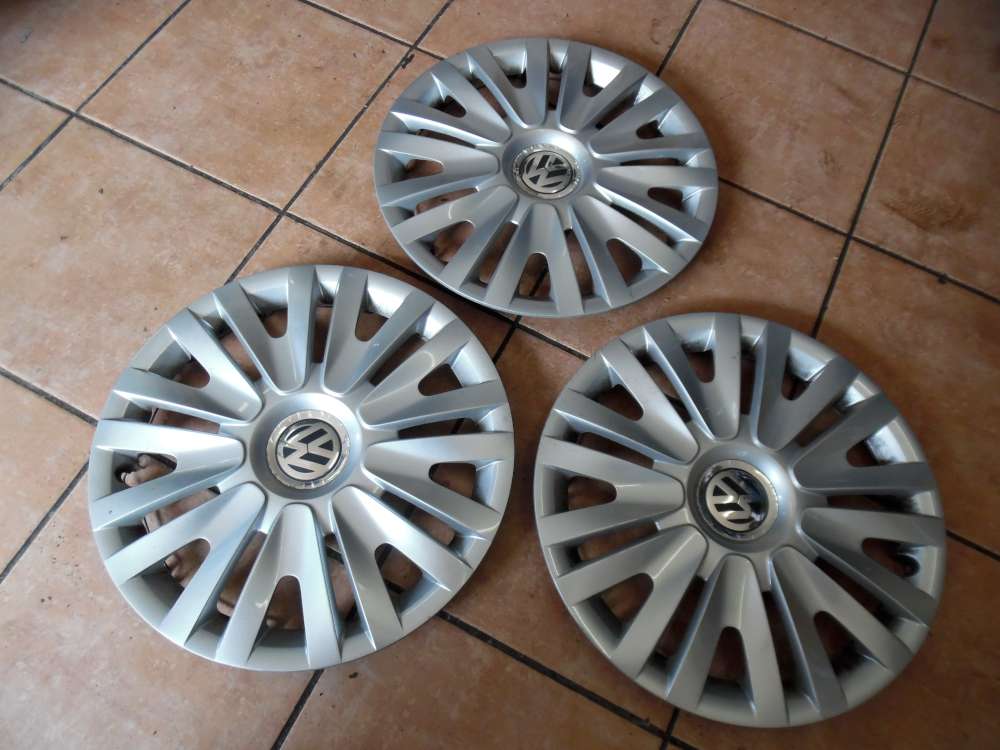 VW Golf V/VI Touran Caddy 3x Radkappen 15 Zoll 5K0601147