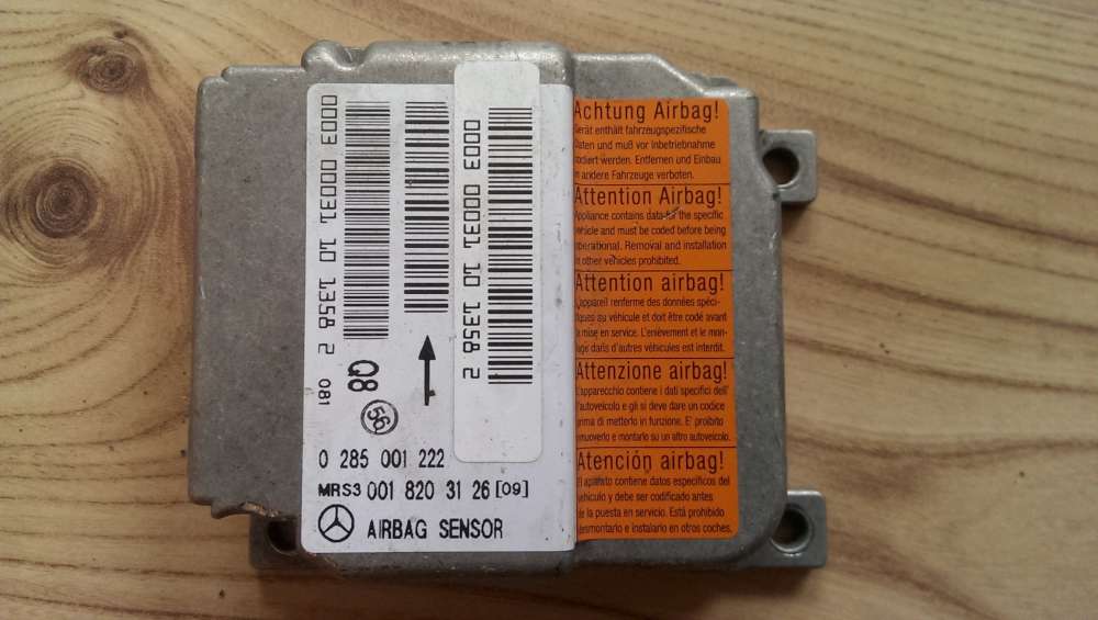 Mercedes W168 Bj.2000 Airbagsteuerger?t Steuerger?t Airbagsensor Airbag sensor 0285001222 / 0018203126