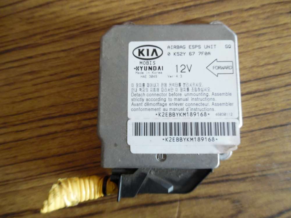 KIA Carnival Bj:05 2.9 CRDI Airbagsteuergerät Steuergerät 0K52Y677F0A