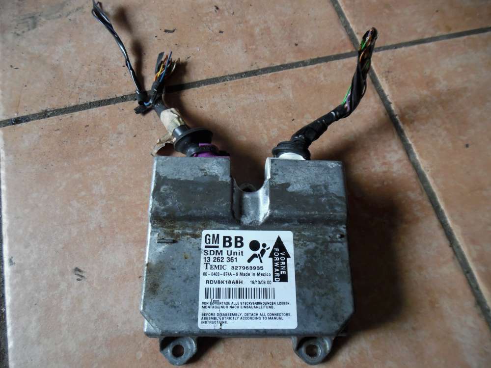 Opel Corsa D Steuergerät Airbagsteuergerät 13262361