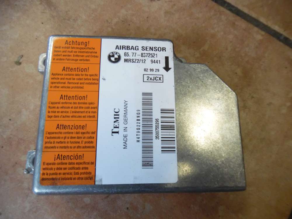 BMW 3-er E46 Steuergerät Airbag 65.77-8372521