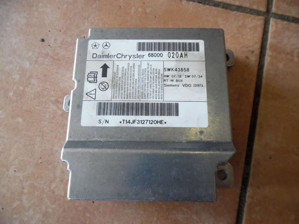 Chrysier Grand Voyager V RT Airbag Steuergerät ECU 68000020AH
