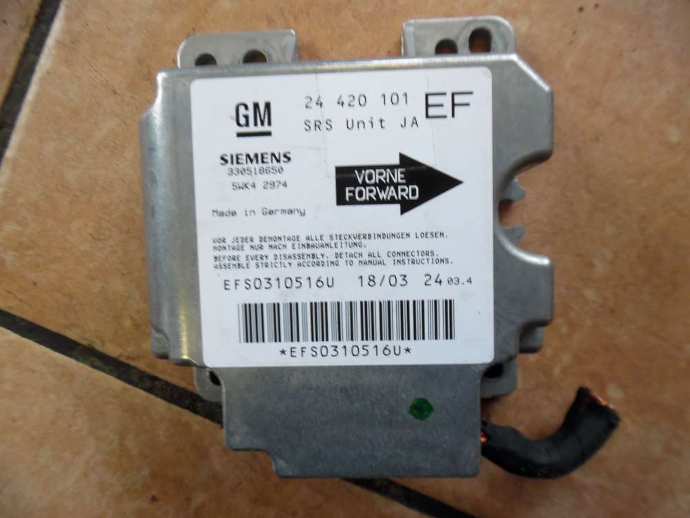 Opel Omega B Airbagsteuergerät 24420101EF