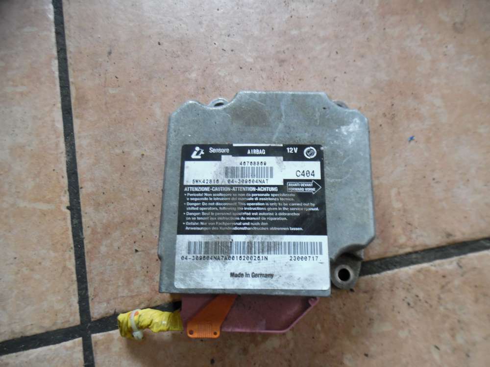 Fiat Bravo 182 Steuergerät Airbag 46768869