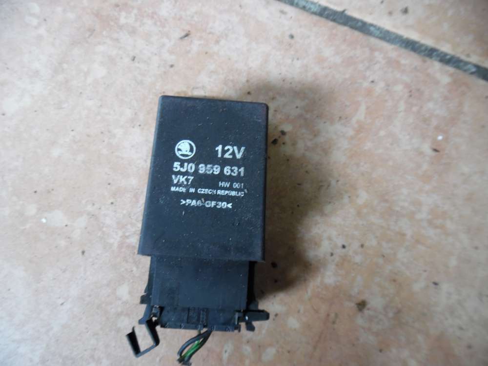 Skoda Fabia 5J Steuergerät Airbag 12V 5J0959631