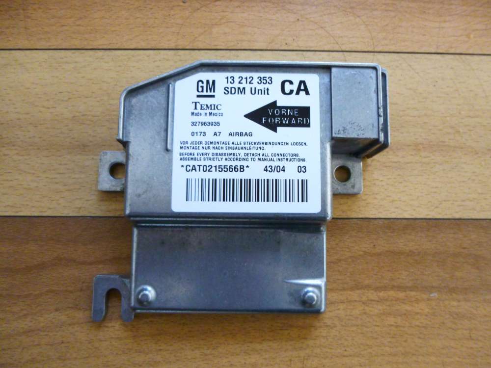 Opel Corsa C BJ:05 Orginal Airbag SG ECU Steuergerät 24466287 327963935