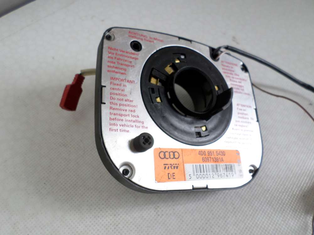 Audi A4 Bj98 Orginal Schleifring Airbag Wickelfeld airbagschleifring 4D0951543 D