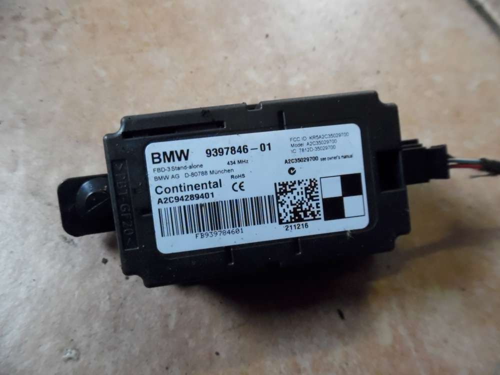 BMW 3 Gran Turismo F34 Steuergerät Empfänger Funkfernbedienung 9397846