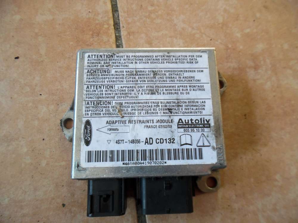 Ford Mondeo III MK3 Airbagsteuergerät 4S7T-14B056-AD