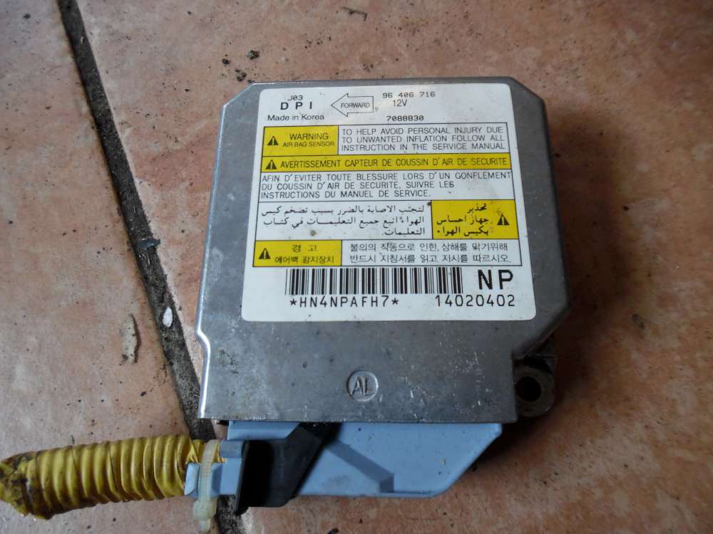 Chevrolet Nubira Airbag Steuergerät 96406716