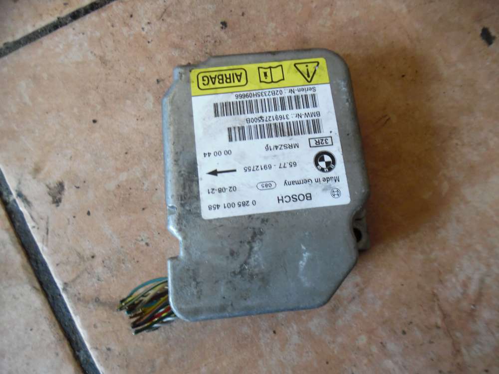 BMW 3er E46 1,8i Airbagsteuergerät 6912755 Bosch 0285001458