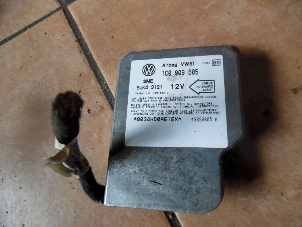 Ford Galaxy WGR Airbagsteuergerät Steuergerät 1C0909605