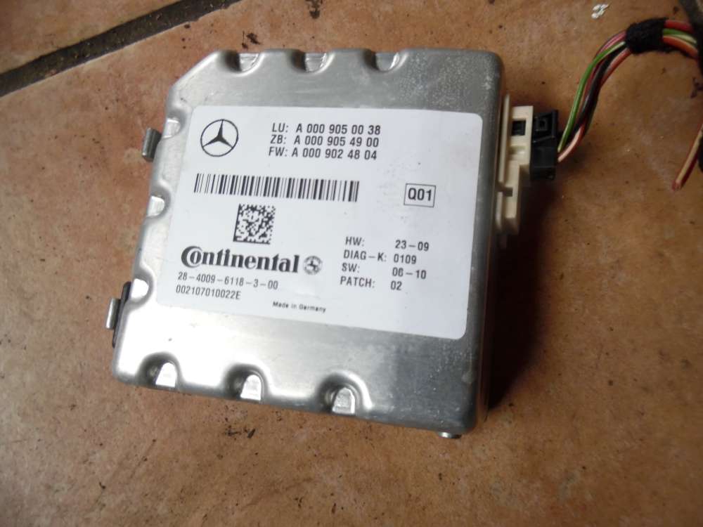 Mercedes-Benz E-Klasse W212 Mehrzweck Windschut Steuergerät A0009050038