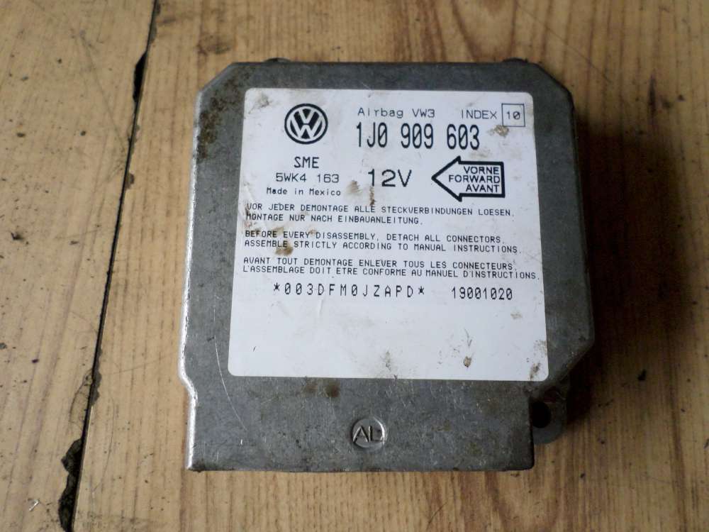 VW Lupo Steuergerät Airbag 1J0909603