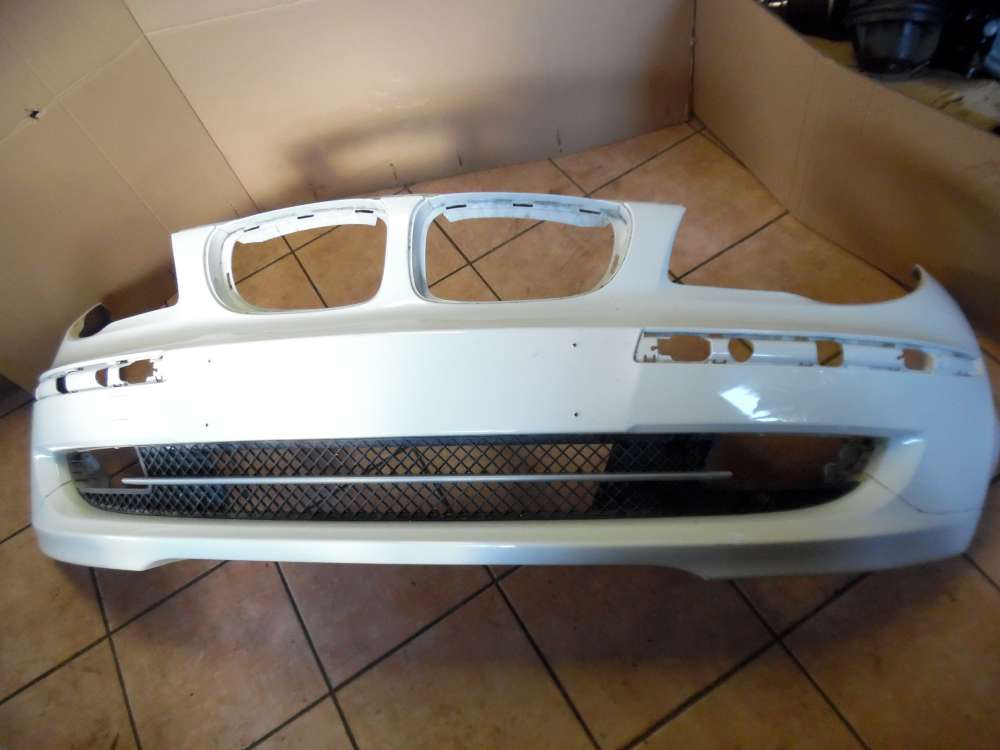 BMW 1er E81 E87 Original Stoßfänger vorne Weiß 7166462