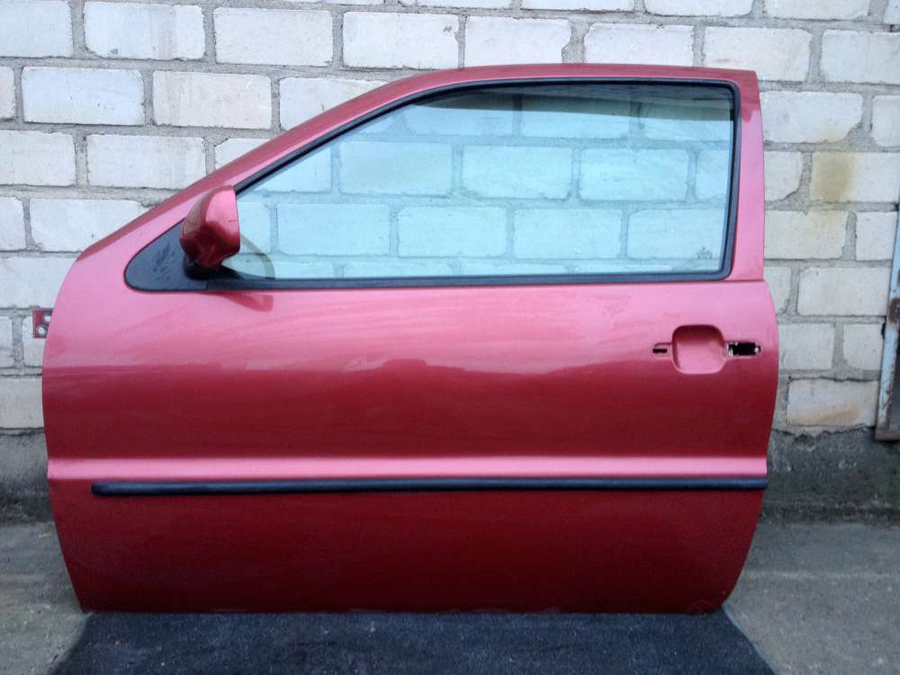 VW Polo 6N 3-Türen Bj 1997 Fahrertür Tür Vorne Links Farbe: Rot