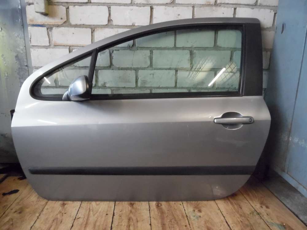 Peugeot 307 Bj 2004 3-türen Fahrertür Tür vorne links Grau Farbcode: EZA