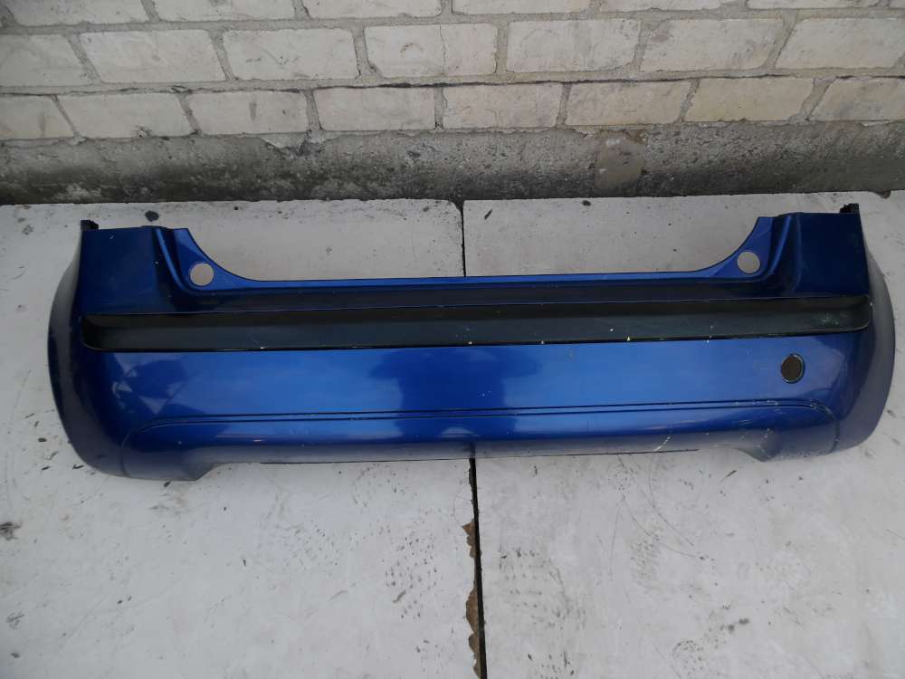 Fiat Idea Bj 2008 Stoßstange Stoßfänger Hinten 735323017 Lackcode: 599 Blau