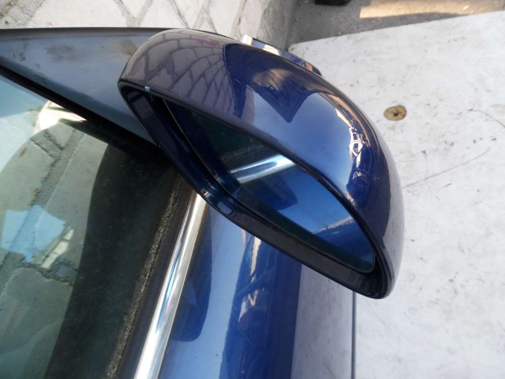 Audi A6 Typ 4B Aussenspiegel elektrisch vorne rechts Beifahrerseite blau LZ5K