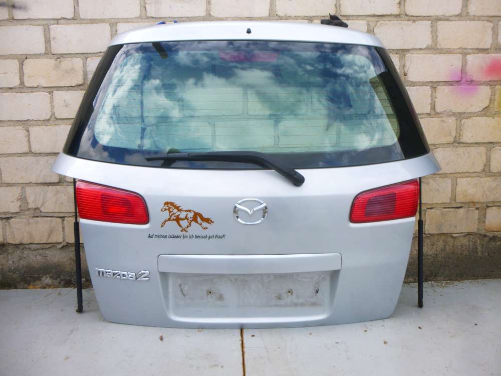 Heckklappe Heckdeckel Mazda 2 (DY) 1.4 Grau 12R Limousine, 4T?rig