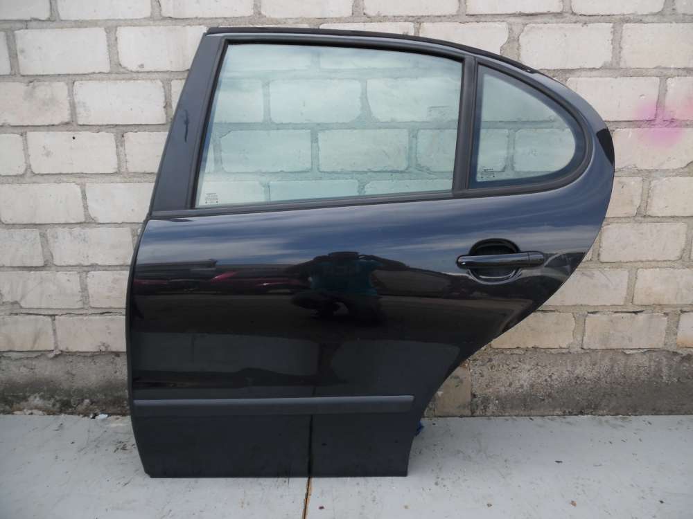 Seat Leon 1M Tür hinten links Schwarz Farbcode LC9Z