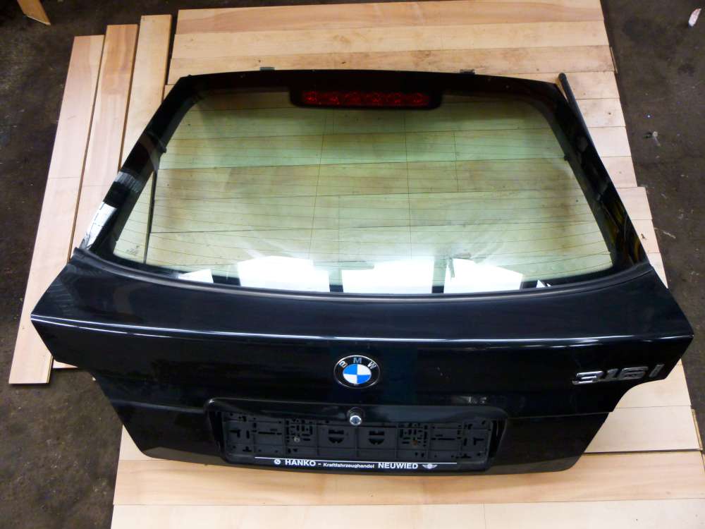 BMW 316i E36 3er Heckklappe Heckt?r Schwarz Cosmosschwarz metallic 303/9