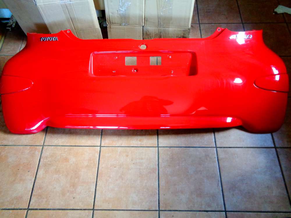 Toyota Aygo Bj:2009 Stoßstange Hinten Rot 3P0