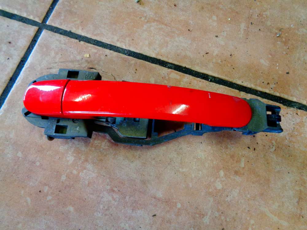 Seat Leon 1M Bj 2001 Türaussengriff Außen Griff Hinten Rechts Rot Farbcode: LP3G