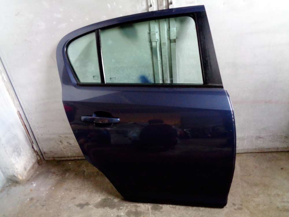 Opel Corsa D Bj:2008 5 Türer Tür Hinten Rechts Farbecode:Blau Metro Z168