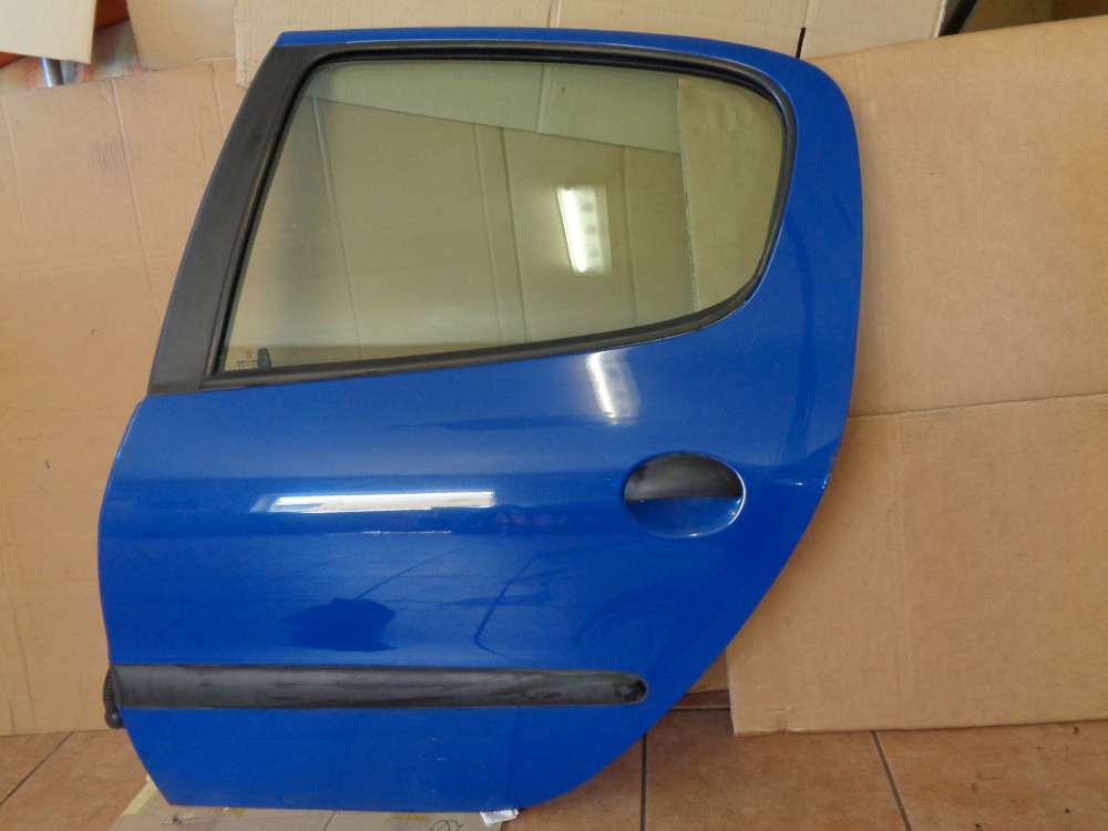 Peugeot 206 Bj:2000 5 türer Tür Hinten Links Blau Farbcode : EHJ