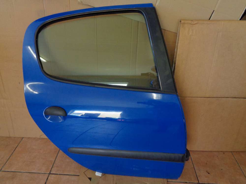Peugeot 206 Bj:2000 5 türer Tür Hinten Rechts Blau Farbcode : EHJ