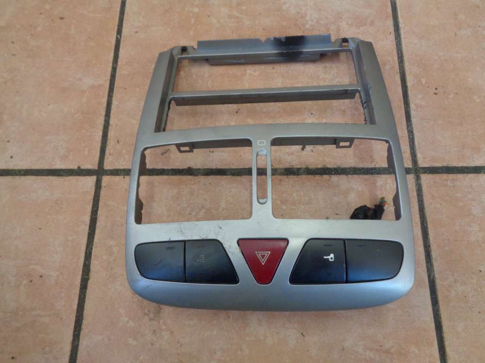 Peugeot 307 Armaturenverkleidung Rahmen Warnblinklicht 9634505077