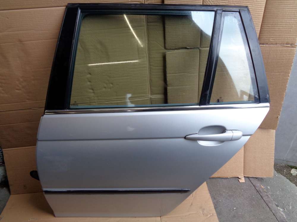 BMW 320i E46 Kombi Tür Hinten Links silber Farbecod:354 Metallic