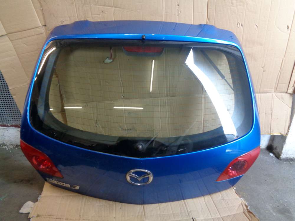 Mazda 3 BK 1.6i Bj:2004 Heckklappe Kofferraum Blau : 27B