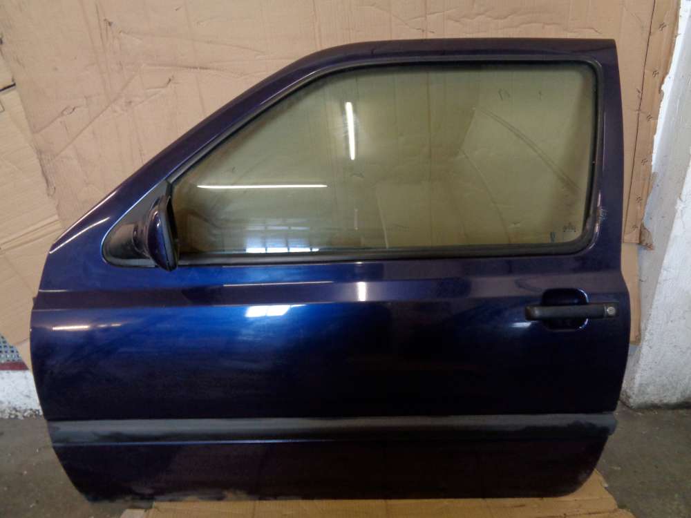 VW Golf III 3-Türer Tür Vorne Links Blau LC5L