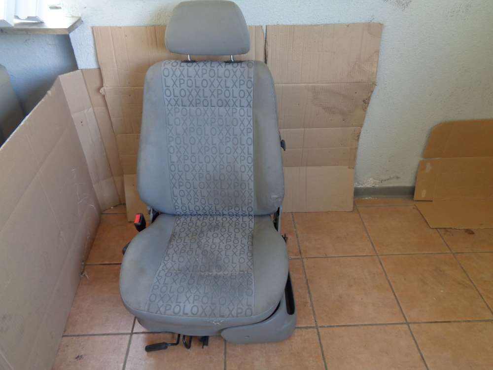 VW Polo 6N Sitz Fahrersitz Vorne Links grau Stoff