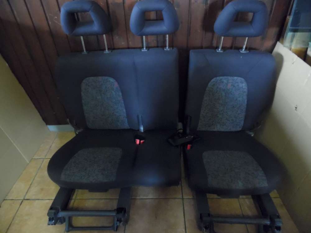 Mercedes Benz A-Klasse W168 A160 Rücksitzbank Rücksitz Sitz Stoff grau