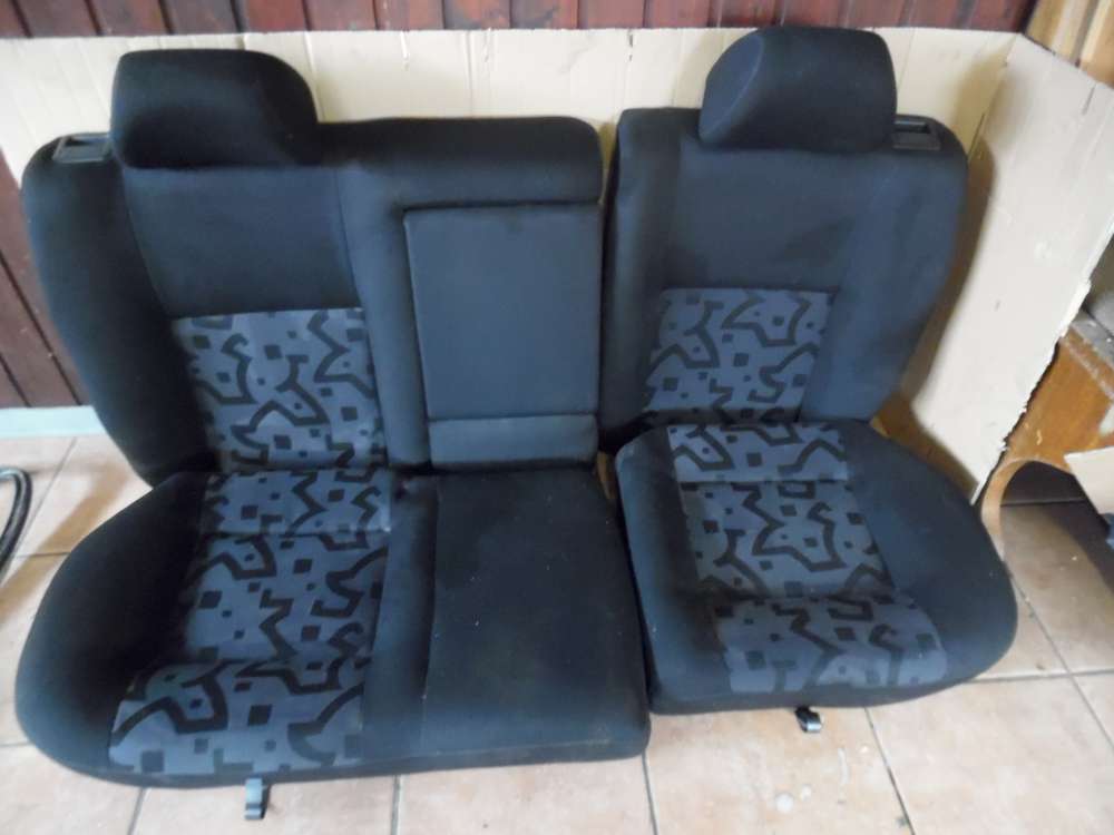 VW Golf IV 1J Rücksitzbank Rückbank Sitze Stoff, Schwarz