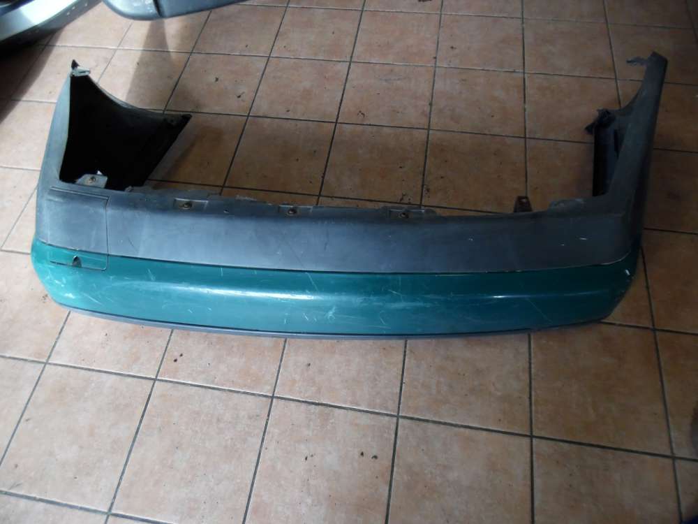 VW Passat B4 Stoßstange Hinten mit Träger grün 3A5807417