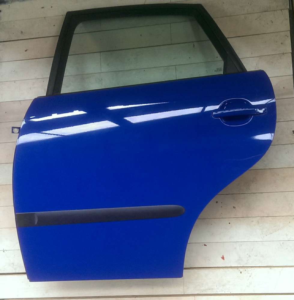 Seat Ibiza IV 6L 5-Türen Bj 2005 Tür Hinten links Blau Farbcode: LS5G