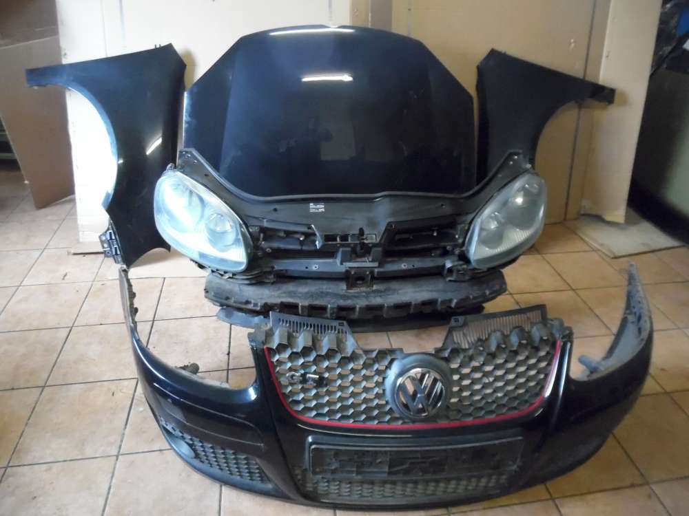 VW Golf V Motorhaube, Kotfl?gel, Sto?stange, Tr?ger, Schlo?tr?ger Frontmaske, Scheinwerfer und K?hlerl?fter Komplett