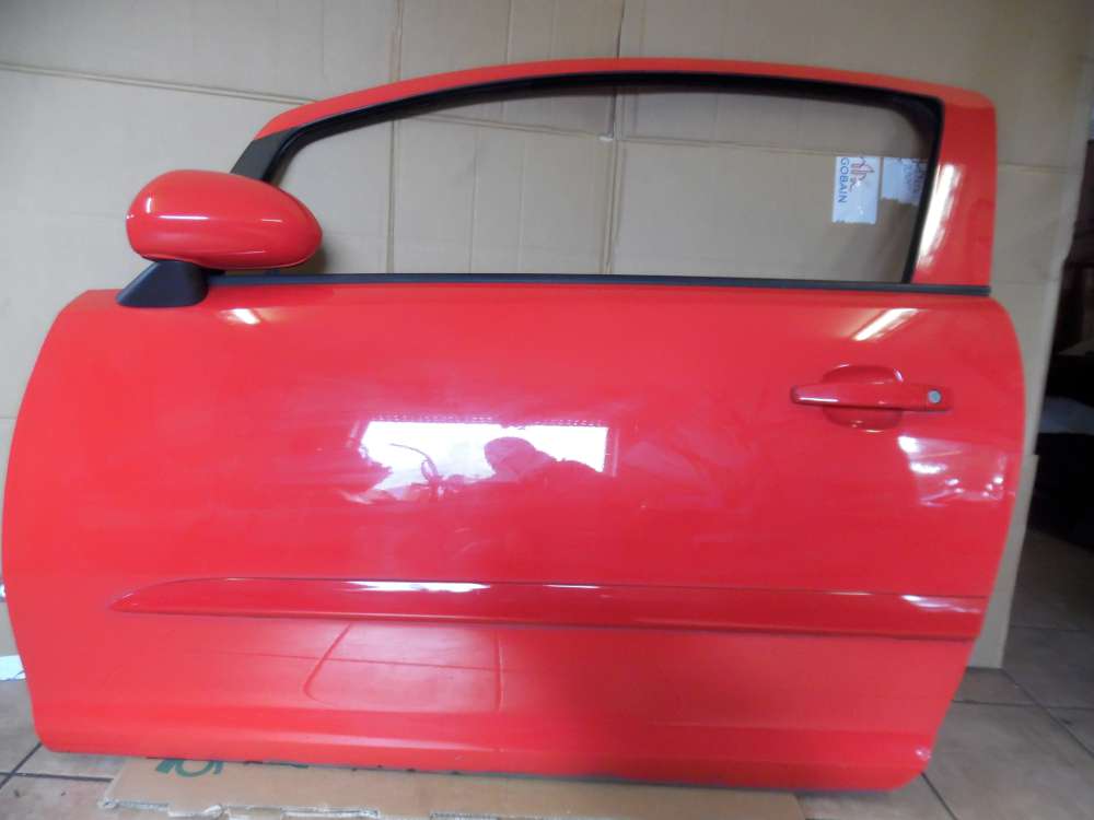 Opel Corsa D 3-Türer Tür Vorne Links Rot Farbcode : Z547