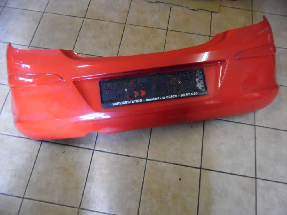 Opel Corsa D 3-Türer Stoßstange Hinten 13179893 Rot Farbcode : Z547