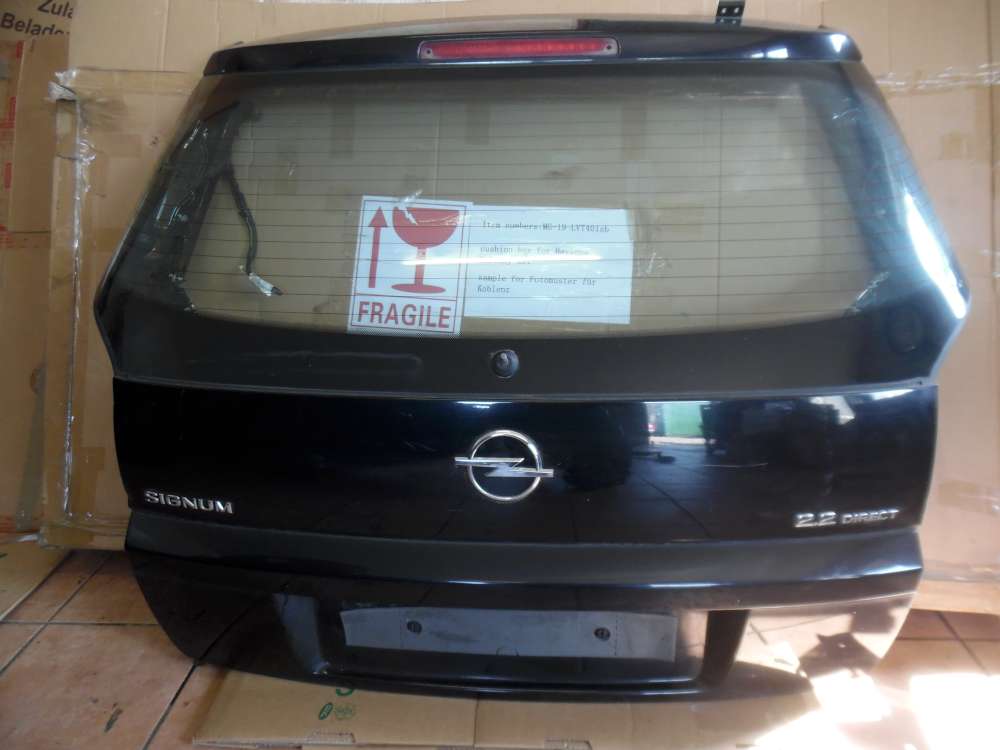Opel Vectra C Signum Heckdeckel Heckklappe schwarz Farbcod : Z20R