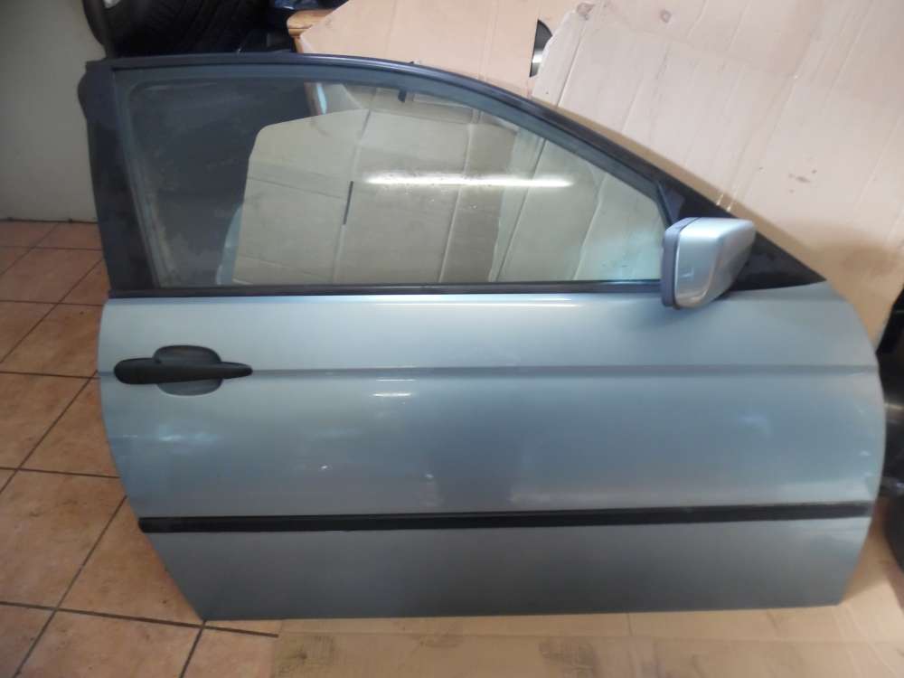 BMW E46 316ti 3-Türer Tür Vorne Rechts Graugrün Farbcod : 442/6